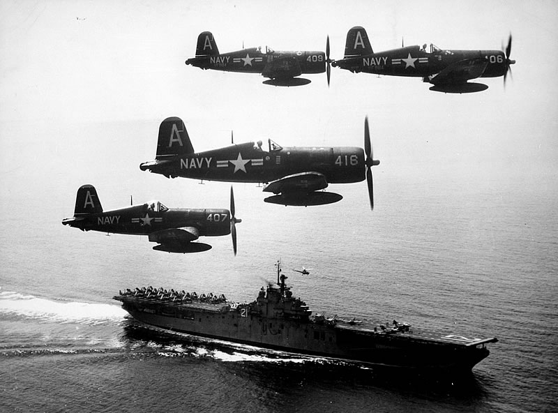 В годы Второй мировой войны авианосцы сменили линкоры в качестве главных капитальных кораблей.