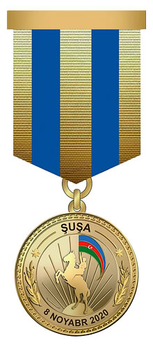 Медаль &#171;За освобождение Шуши&#187;.