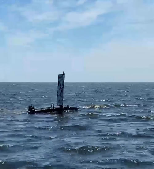 Беспилотник Triton представляет собой микс малого БЭК с АНПА. Он может нырять на глубину 200 метров.