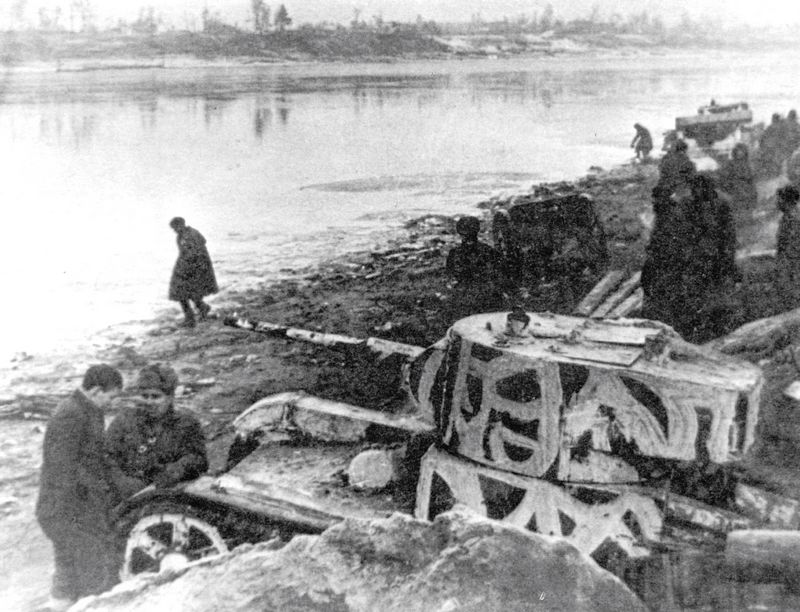 Т-26 в районе Невского пятачка, 1942 г.