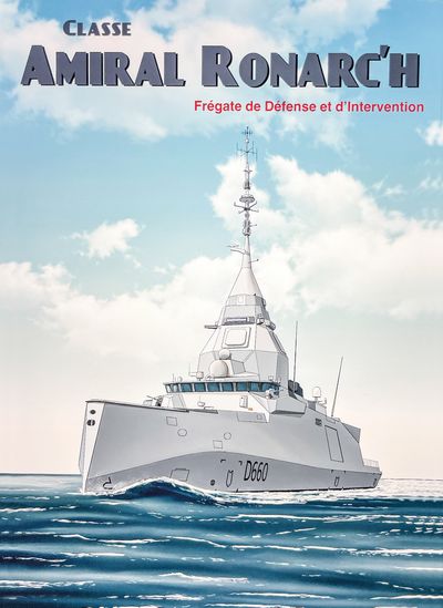 Рекламное изображение фрегата Amiral Ronarc’h типа FDI.