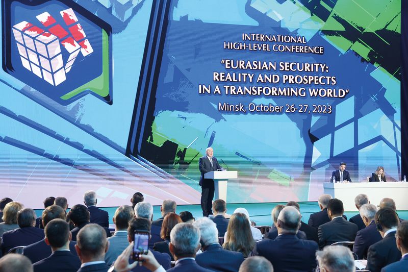 26-27 октября в Минске прошла международная конференция высокого уровня &#171;Евразийская безопасность: реальность&nbsp;и&nbsp;перспективы в трансформирующемся мире&#187;.