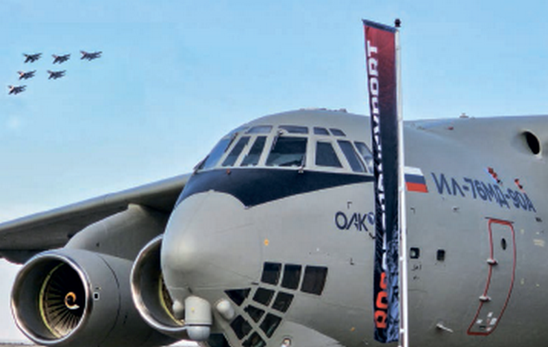 Впервые в истории современной России за рубежом был представлен тяжелый транспортный самолет – Ил-76МД-90А(Э).
